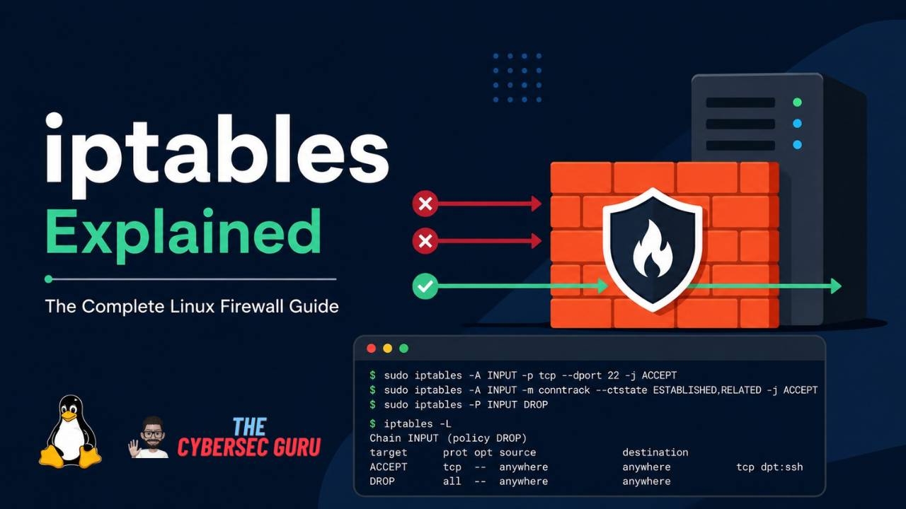 iptables Firewall Guide: Rules, Syntax & Security (2026) | The CyberSec Guru