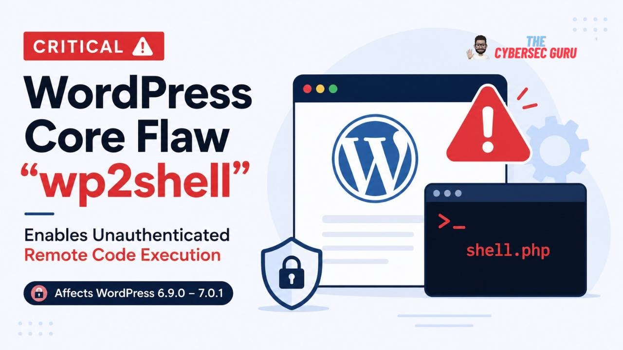 WordPress wp2shell RCE Flaw: Update to 7.0.2 Immediately | The CyberSec Guru