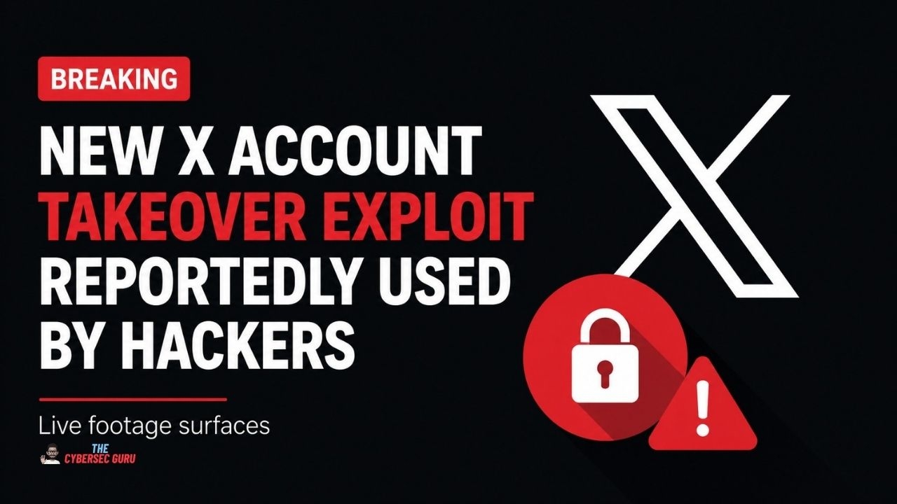 New X Account Takeover Exploit Reportedly Used by Hackers | The CyberSec Guru
