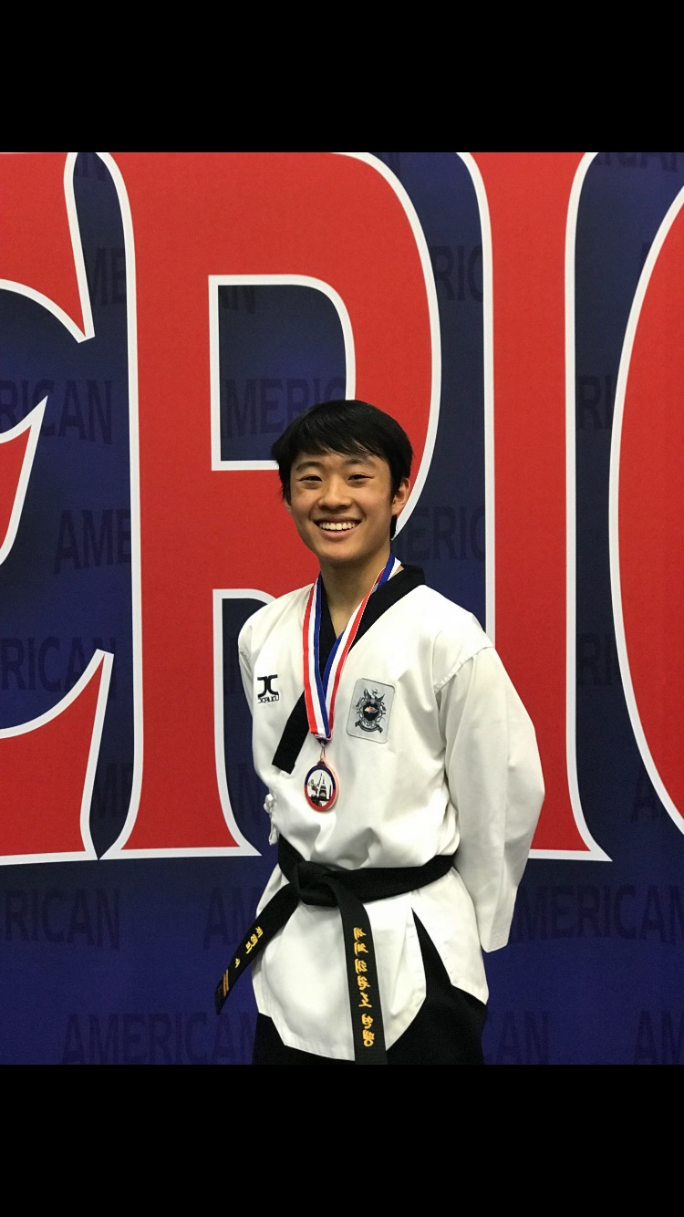 Suh won bronze at the 2018 NCTA High School Championships where he competed in poomsae.