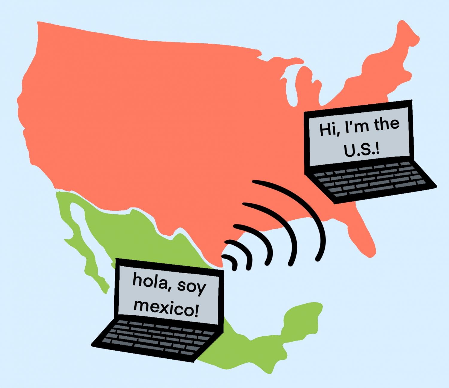 Created by Spanish teacher Pedro Mendez, Intercombio Linguistico allows students at the high school to both improve their Spanish and connect with fellow high school students in Mexico. 