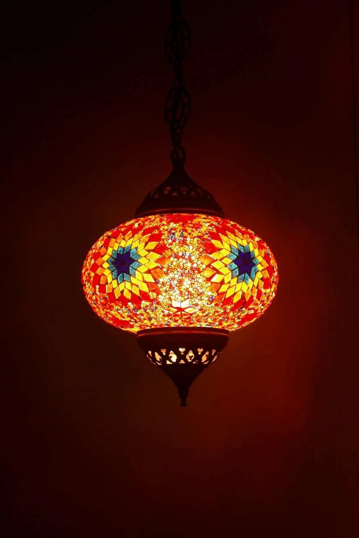 Sun-mosaic-ufo-ceiling-light