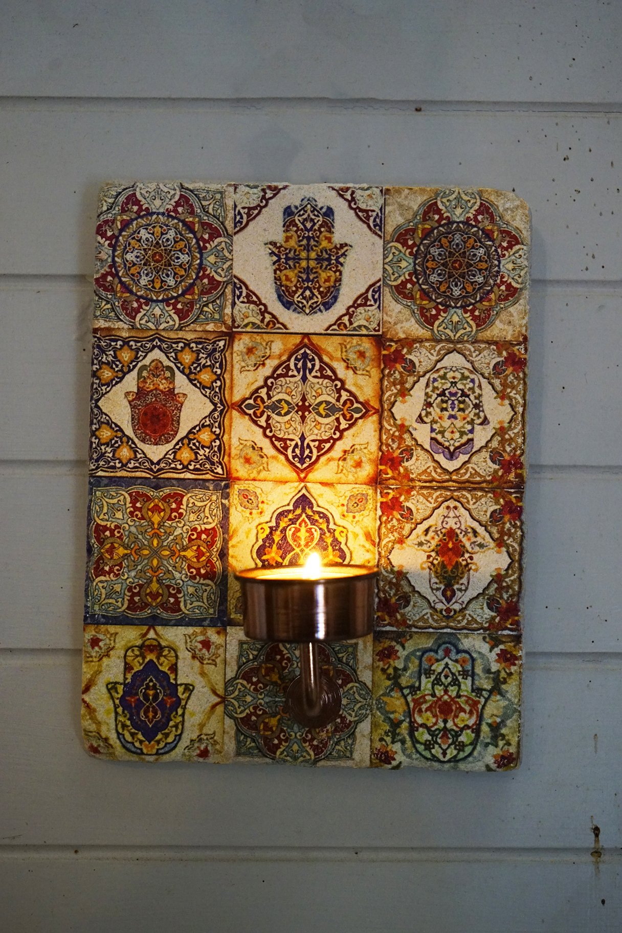 Moroccan Wall Mounted Candle Holder 8 The Dancing Pixie