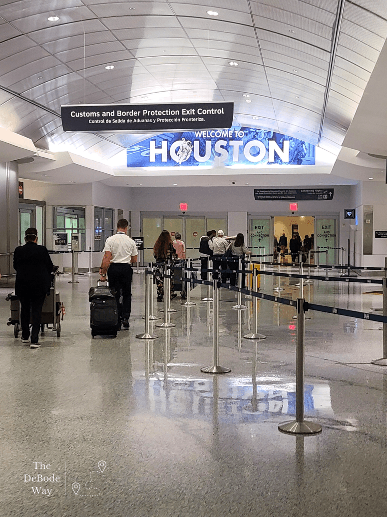 Exit of Houston Airport Customs