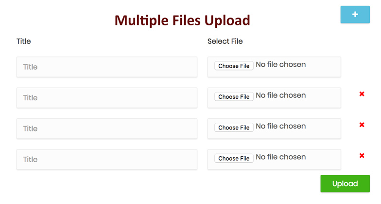 Multiple files upload using HTML and PHP - The Debuggers