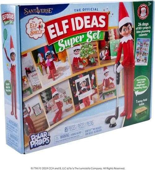 Props and accessories for elf on the shelf scenes
