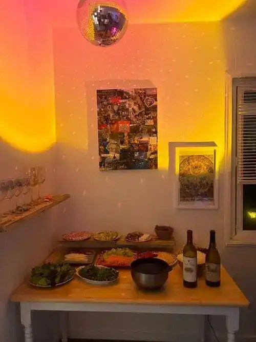 DIY summer roll station for small apartment parties — a fresh, interactive way to feed guests without crowding your kitchen. Add veggies, herbs, and dipping sauces for a customizable summer hit!