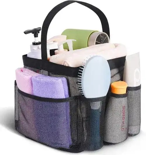 A shower caddy is a certified dorm hack for transporting your shower essentials to the communal shower, and doubles as a storage organizer to save space.