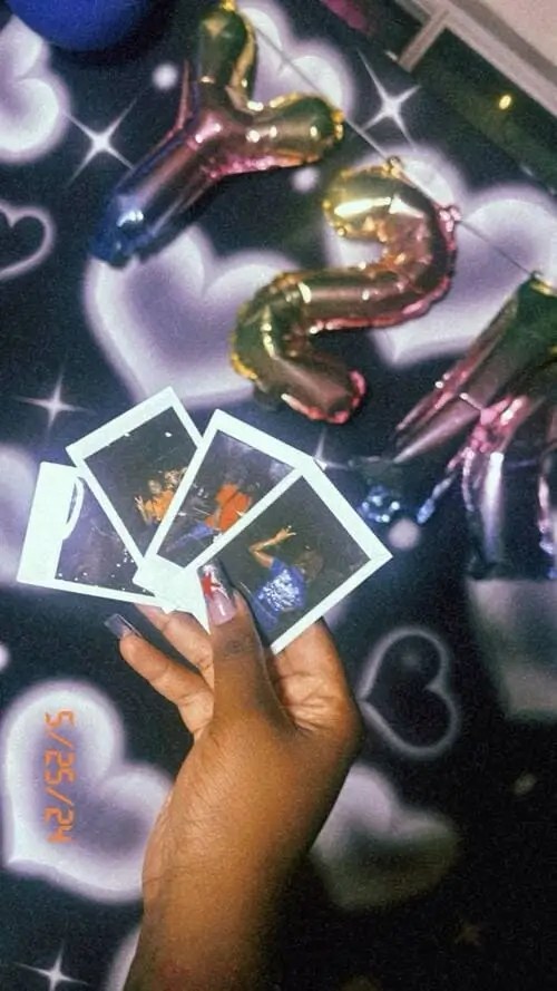 Instant-film cameras are fun to include at a 19th birthday with a Y2K theme