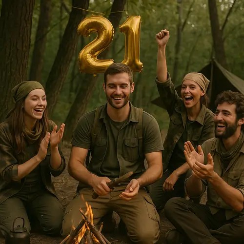Have a survival skill, or bushcraft birthday party for your 21st celebration