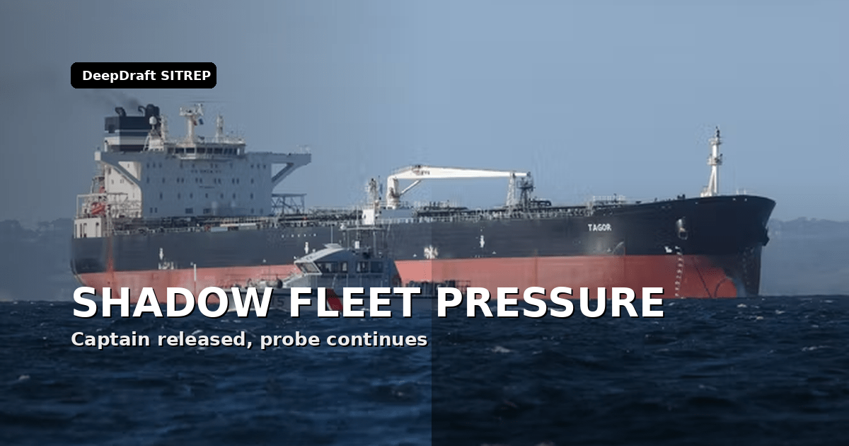 DeepDraft SITREP | Quiet Hormuz Exits Meet Iran Export Collapse: France Releases Tagor Captain as Shadow-Fleet Enforcement Stays Active (June 5, 2026)