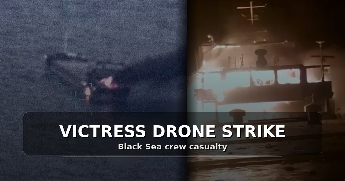 DeepDraft SITREP | VICTRESS Drone Strike Turns Black Sea Risk Into Crew-Casualty Exposure (June 23, 2026)
