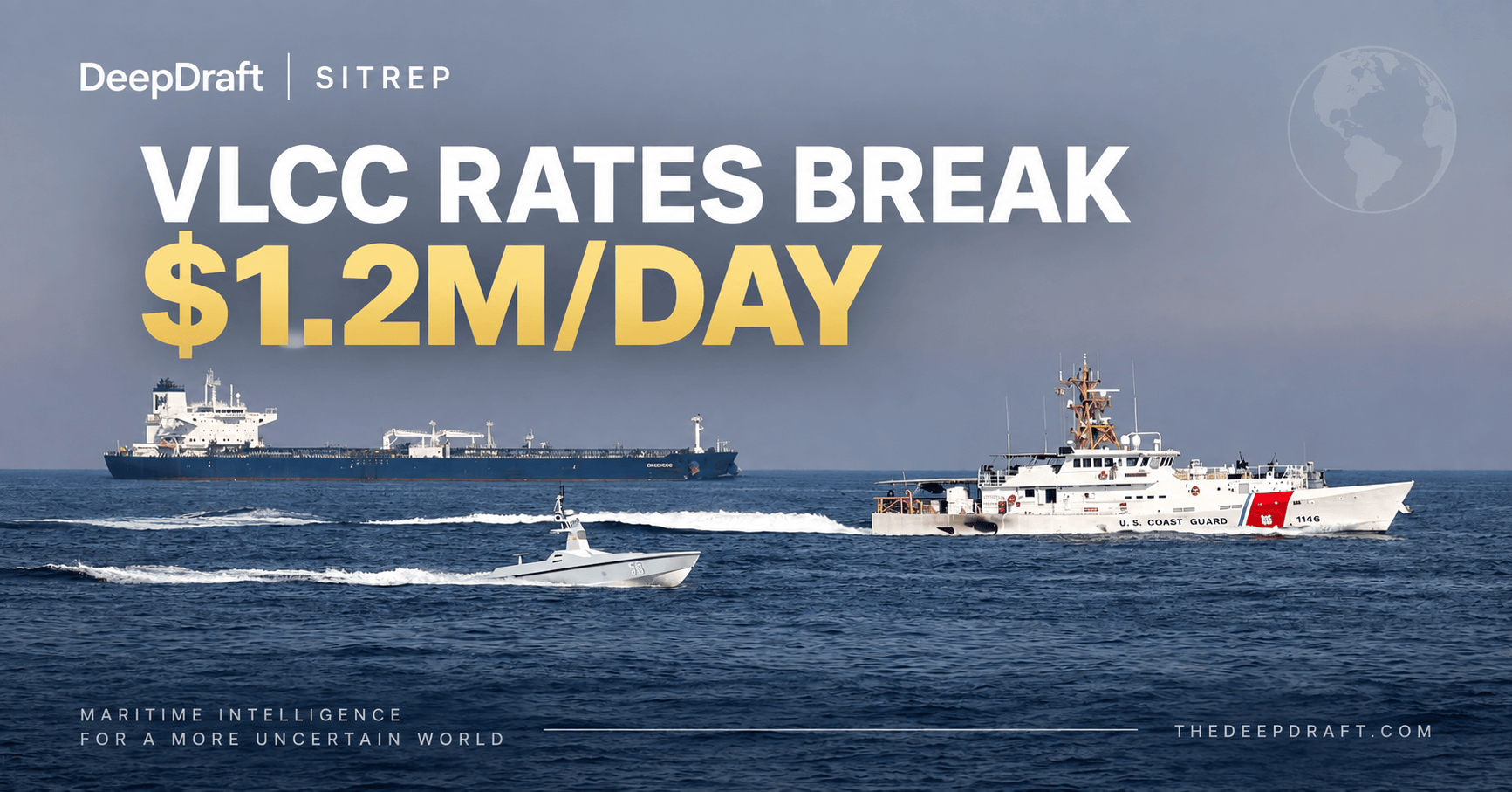 DeepDraft SITREP | VLCC Earnings Break $1.2 Million/Day as Hormuz Shuttle Trades Lock Up Tonnage (September 21, 2026)