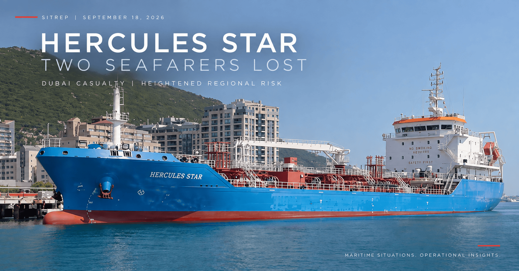 DeepDraft SITREP | HERCULES STAR Death Toll Rises to Two as Italy Readies Bab el-Mandeb Naval Protection (September 18, 2026)