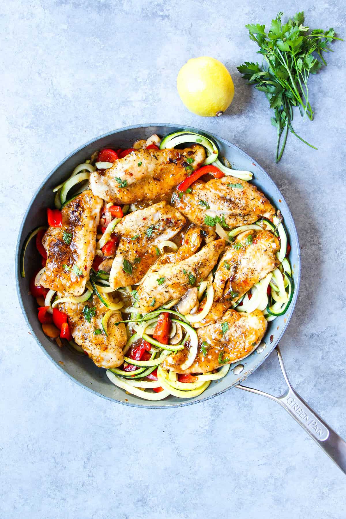 Whole30/paleo cajun chicken pasta