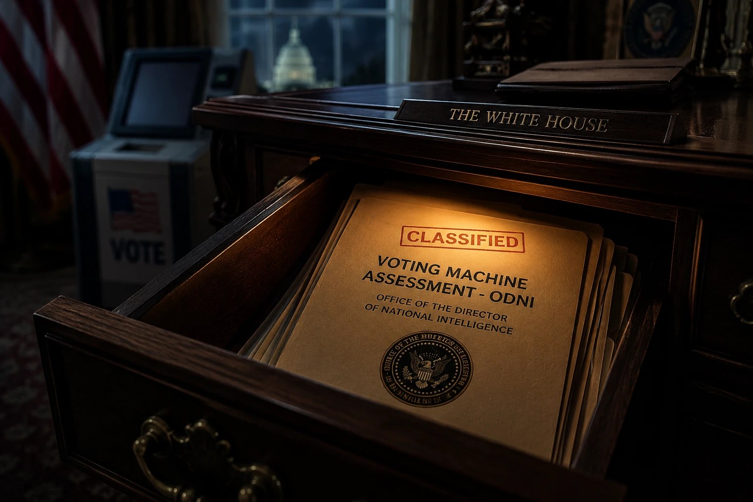 The Secret Voting Machine Report Hidden in the White House That Could Upend the 2026 Midterms | The Democracy Advocate