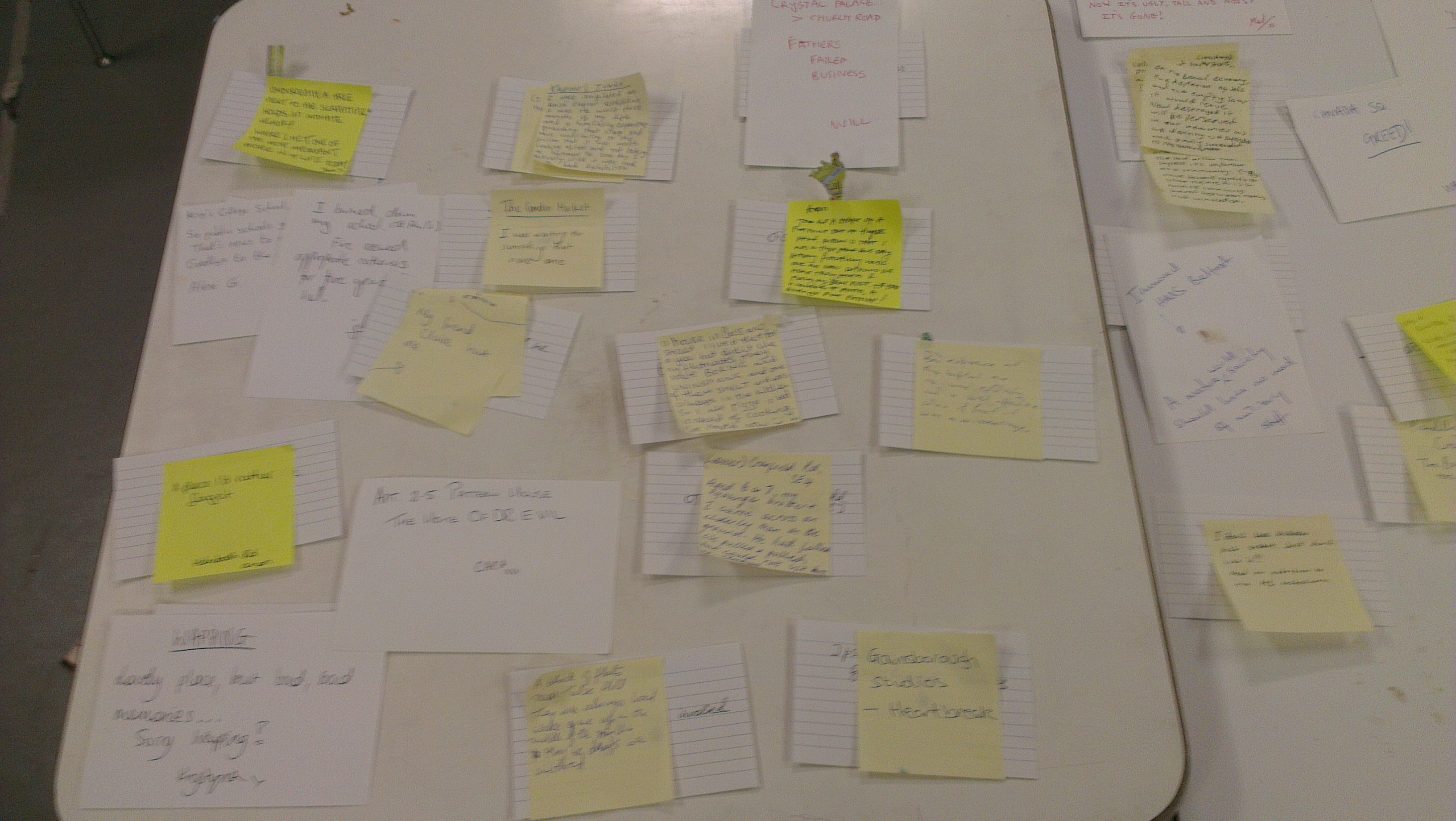 Selecting and grouping the demolitions