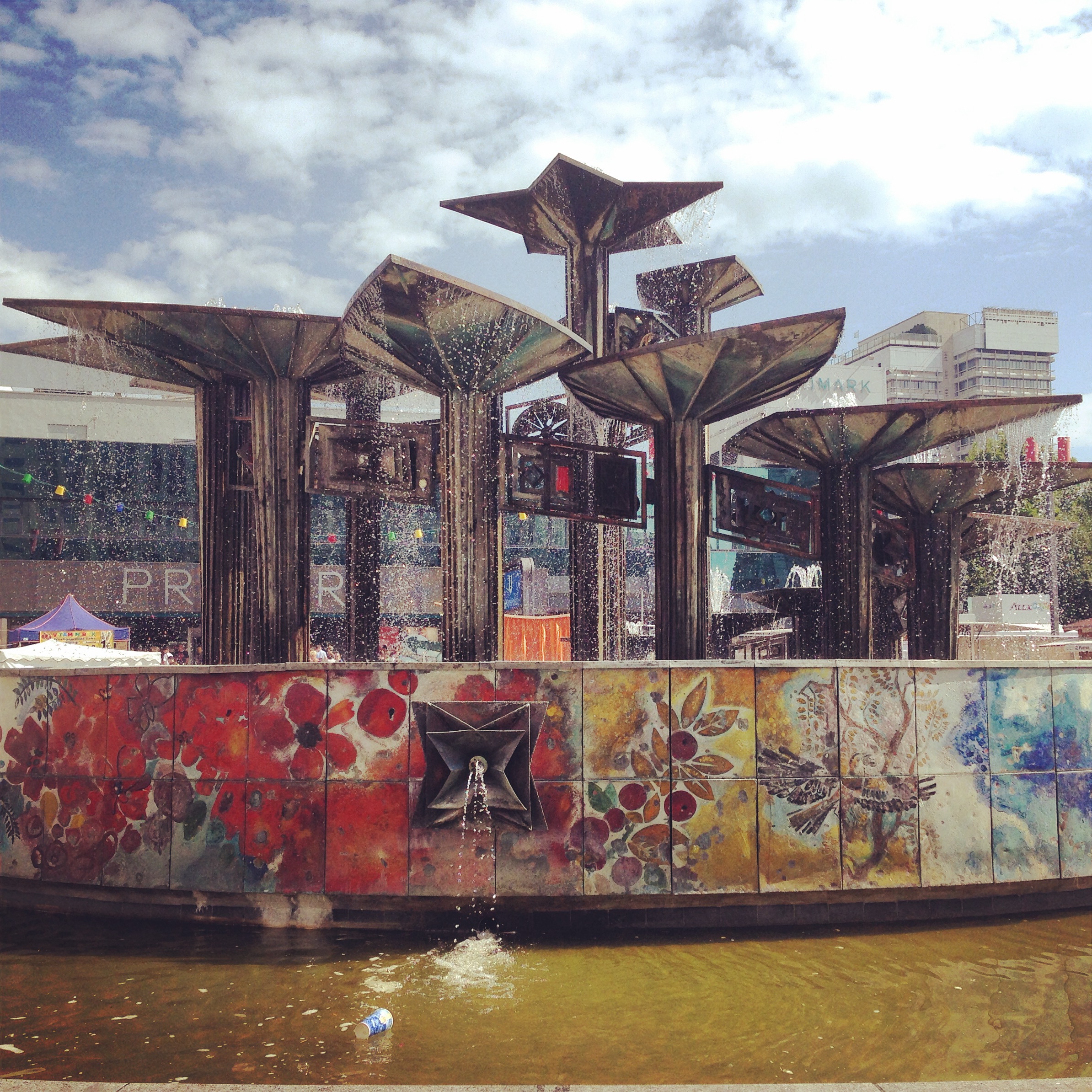 Meeting point in Berlin - the Fountain of International Friendship on Alexanderplatz