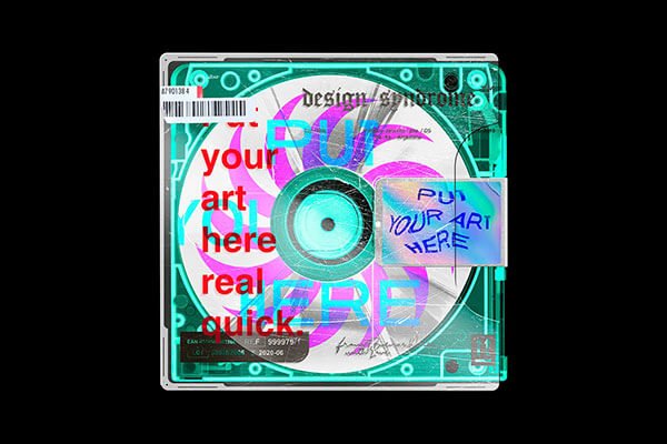 · mockup of a cd lying next to its box · album cd cover mockup against a transparent . 25 Cd Mockups For Storing Your Design Data The Designest