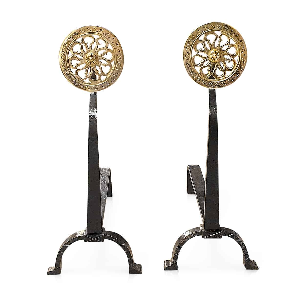 Art and Crafts Movement Pair of Firedogs