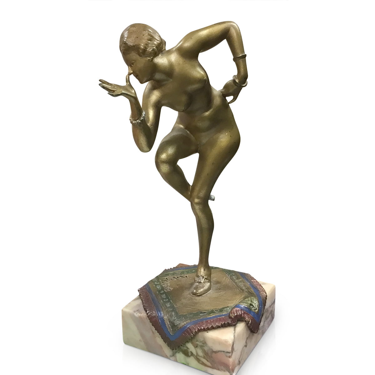 Art Nouveau Bronze "Cock a Snook" by Franz Xavier Bergman
