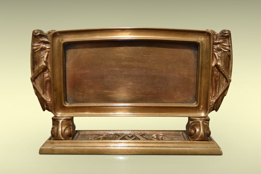 Arts and Crafts Movement Bronze Desk Plaque