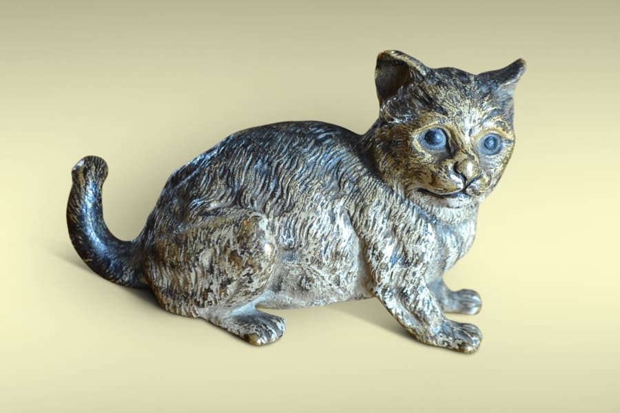 Vienna Bronze Cat - Attributed to Franz Bergman