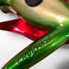 Frog and Poinsettia Limited Edition Bronze and Enamel by Tim Cotterill - Image 4