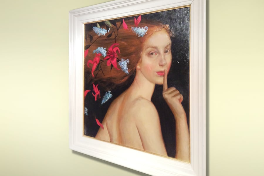 Tatiana Struchkova 'Silence' Russian Contemporary Oil Painting SOLD