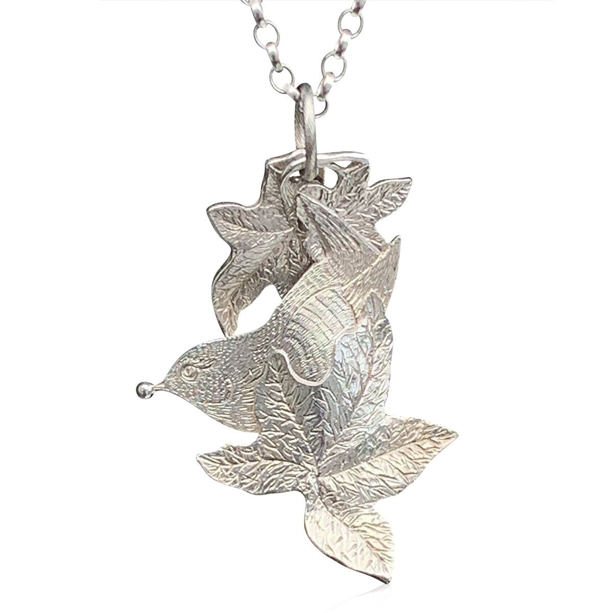 Malcolm Appleby MBE Wren and Ivy Silver Pendant SOLD Enquire for similar