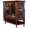 Original Arts & Crafts Mahogany Display Cabinet - Image 2