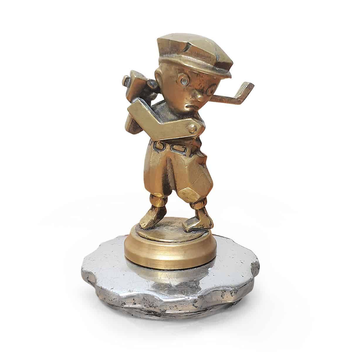 Pinocchio Golfer Art Deco Car Mascot