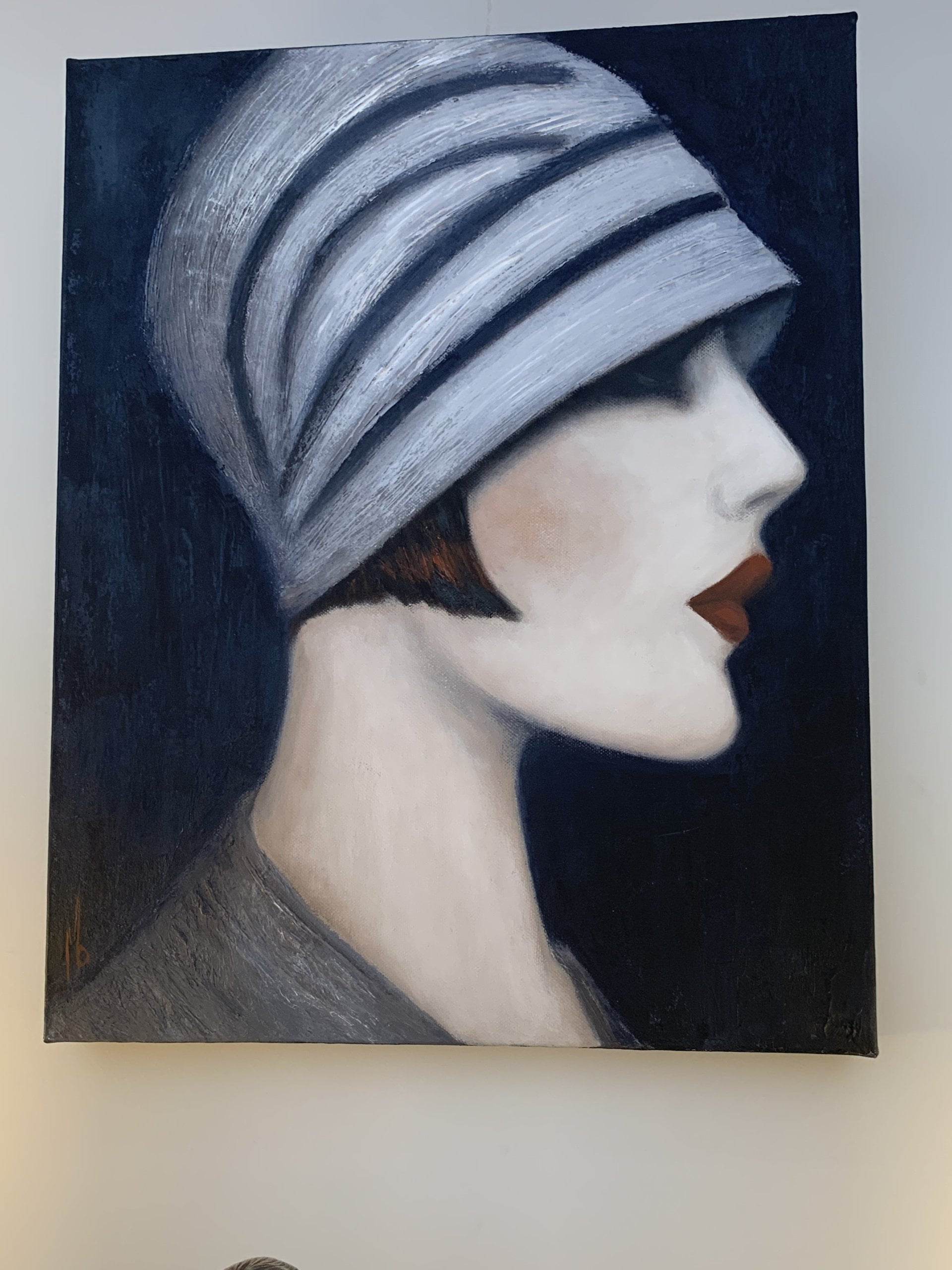 'Emilie'by Mo Welch - an Art Deco inspired Painting