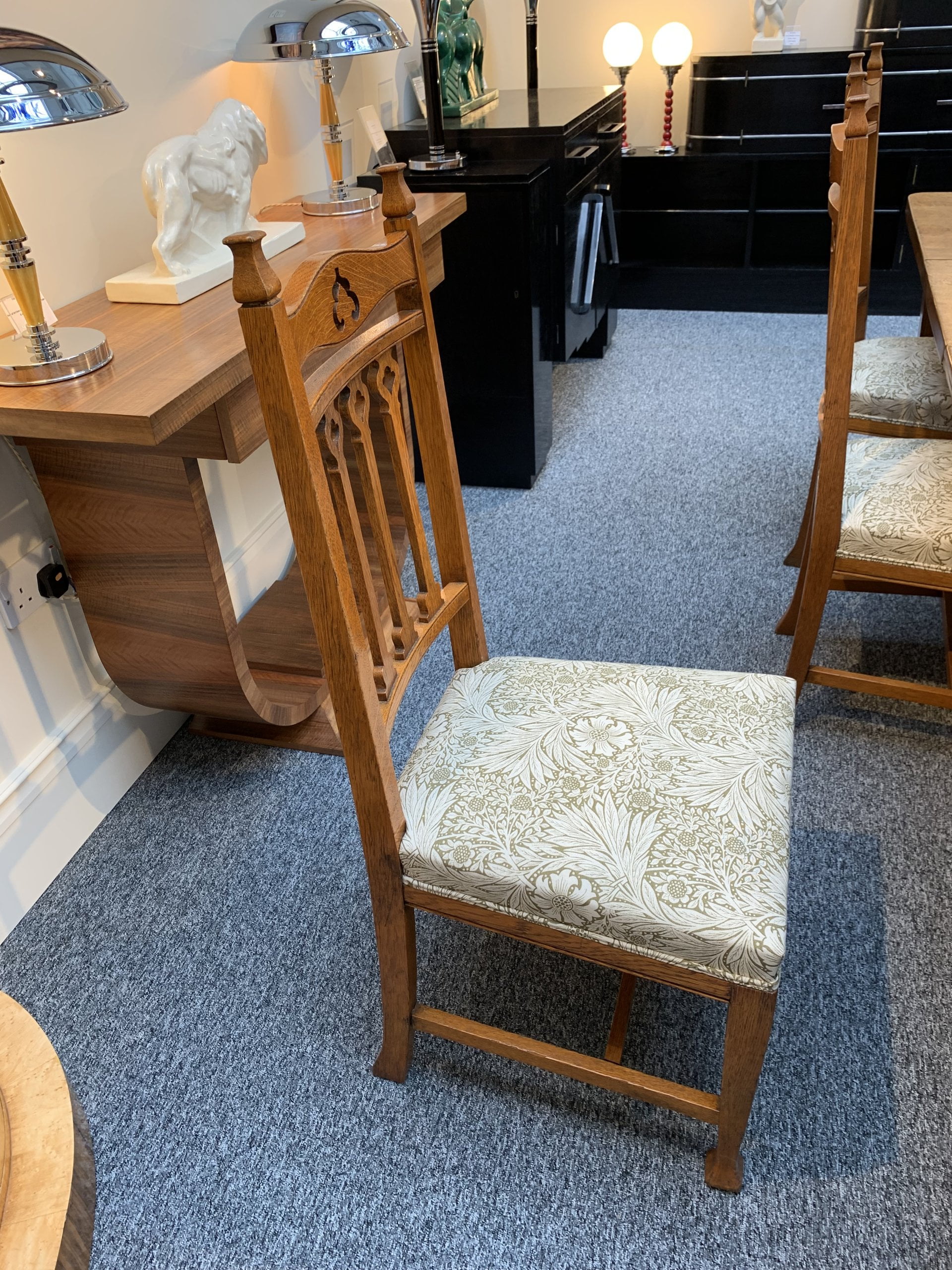 ARTS AND CRAFTS MOVEMENT Set of 8 Dining Chairs - SOLD