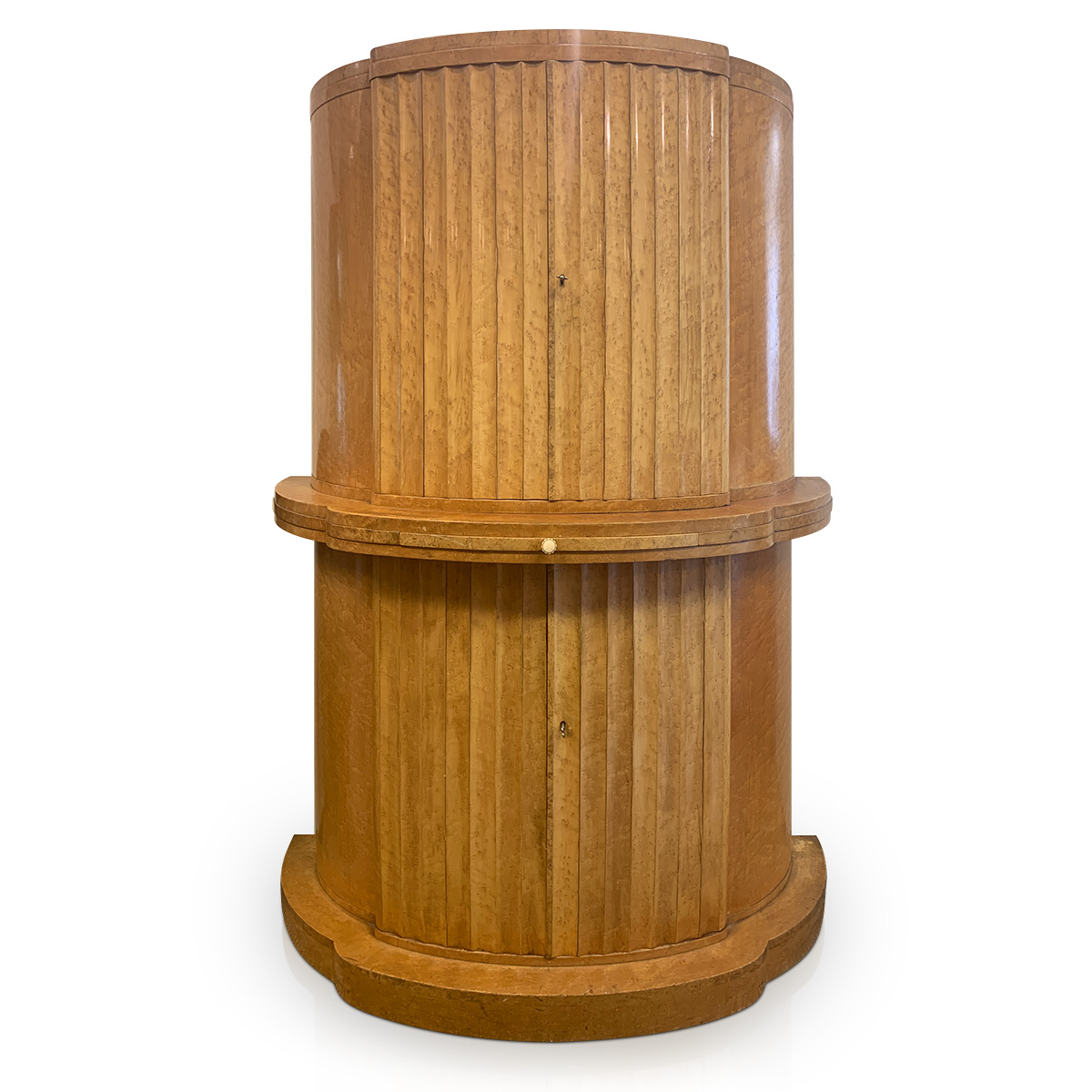 Epstein Demi Lune Cocktail Cabinet unrestored