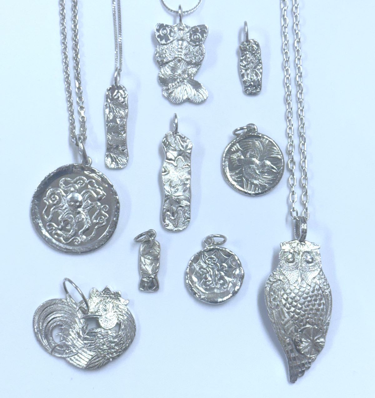 New stock of Malcolm Appleby MBE silver jewellery