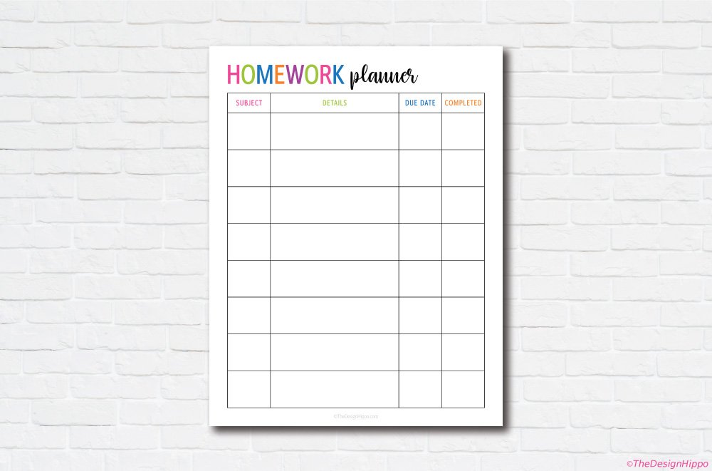 Get your homeschool organized today without spending any money! Free Printable Homeschool Planner