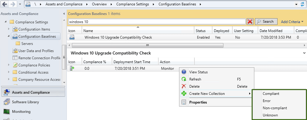 ConfigMgr Compliance Collections from Configuration Baselines