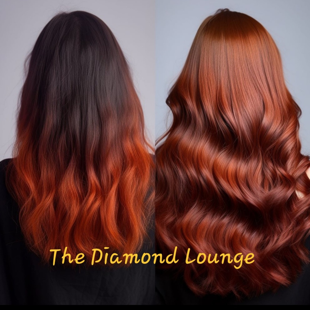 Hair work in salon