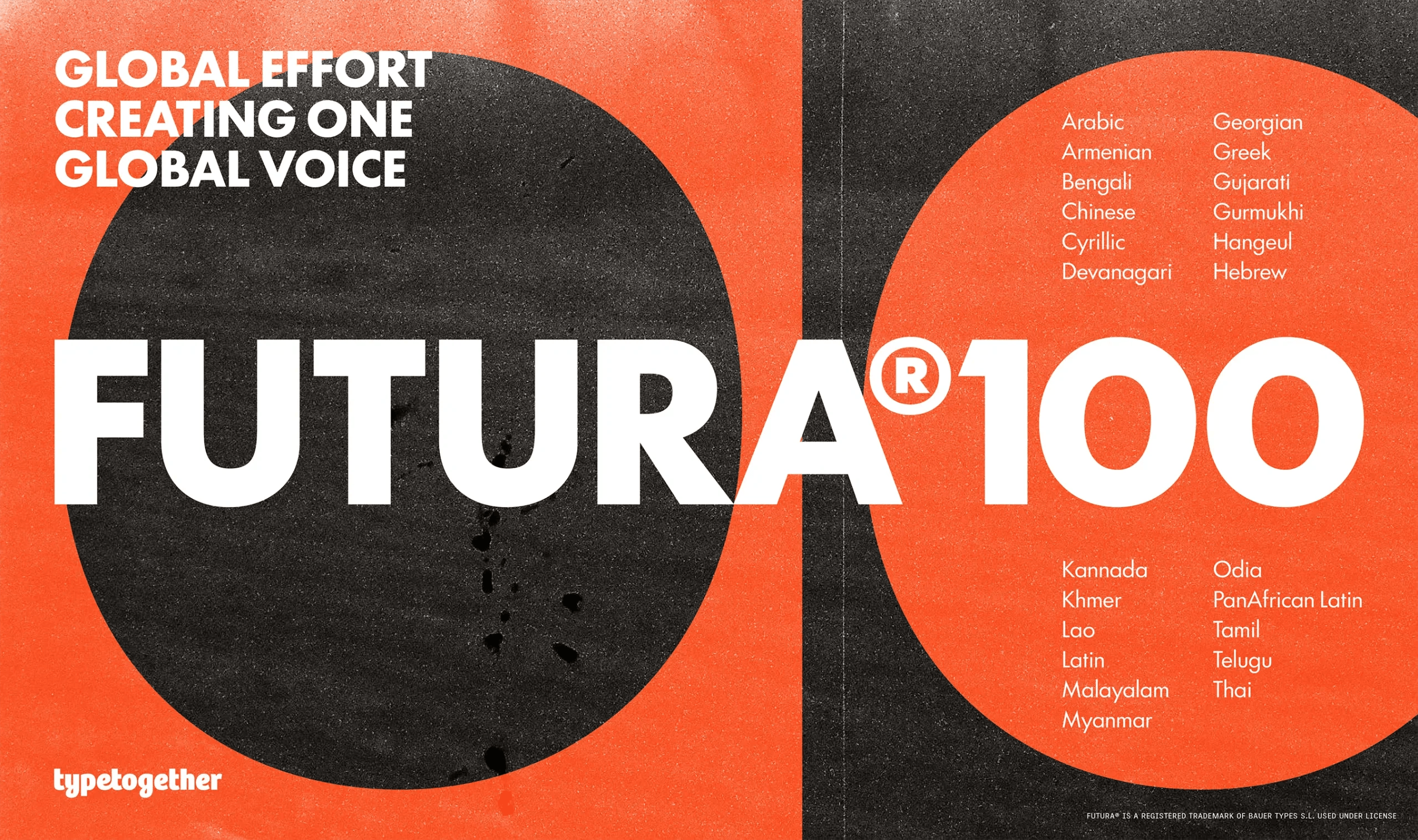 Futura100 Is A Typeface Reimagined for Global Design with 12 Scripts and Modern Features