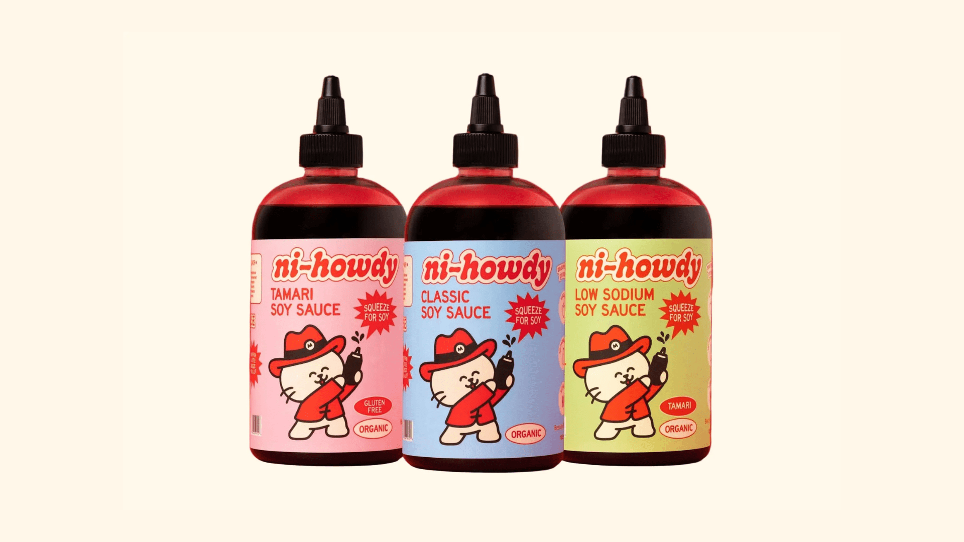 Ni-Howdy Rides Into The Soy Sauce Aisle On Its Trusty Squeeze Bottle Steed