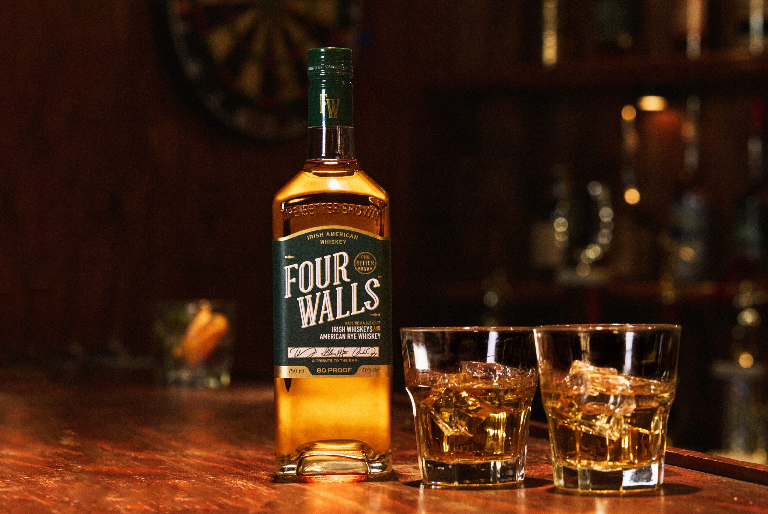 Rest Stop Gives Four Walls Whiskey a ‘Sunny’ and Timeless Design