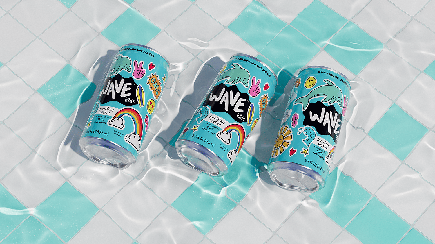 ‘For Kids, By Kids’ Water Brand Wave Lives Up To Its Word and Lets Them Take Over the Can