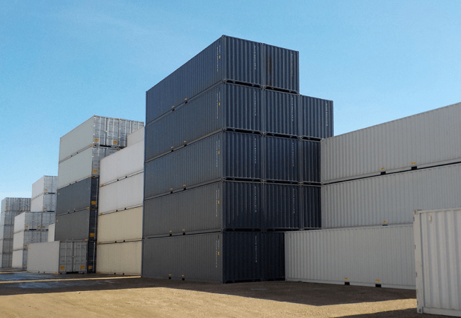 Rectangle 103 Conex Boxes in Texas USA