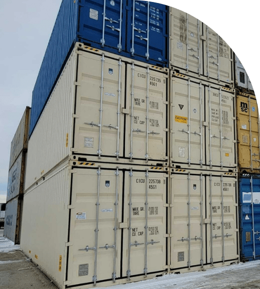 Rectangle 106 Like New Shipping Containers in Texas USA