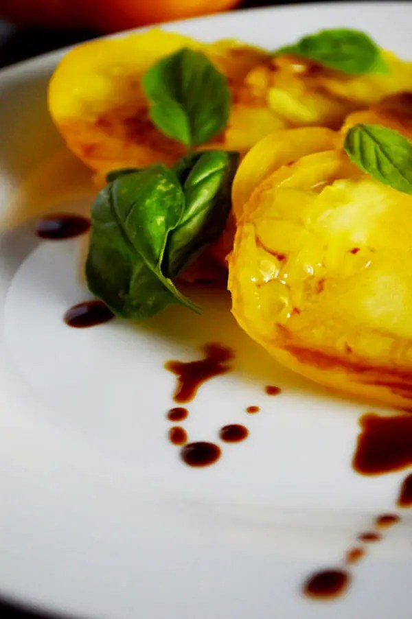 Tomato, Basil and Balsamic Salad