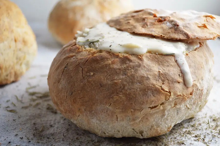 Herbed Bread Bowls