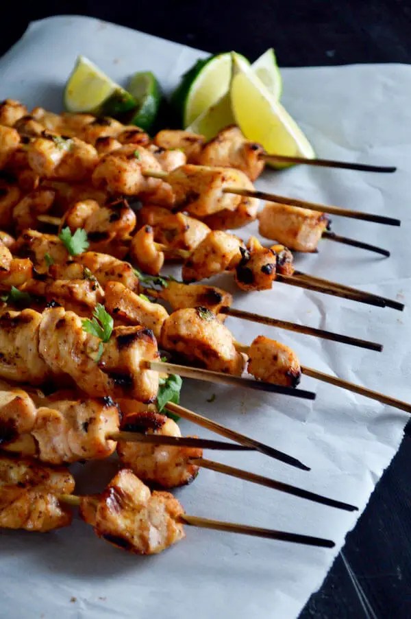 Lemon Lime Chicken Skewers
