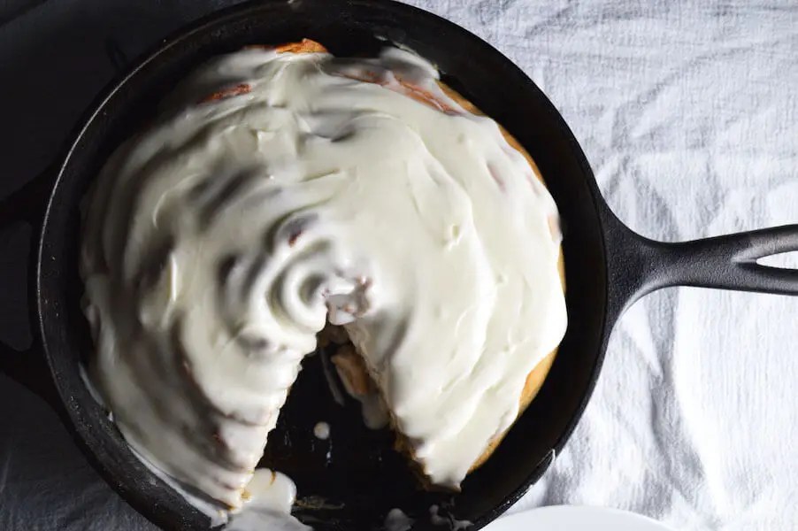 Giant Skillet Cinnamon Roll